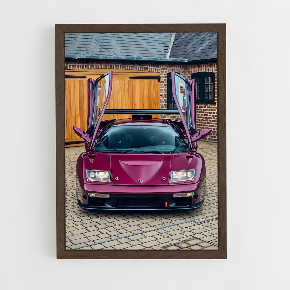 Poster Lamborghini Diablo (vue 5)